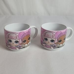 LOL Surprise Galerie Coffee Mug Tea Cup Doll Characters Set of 2 Mugs